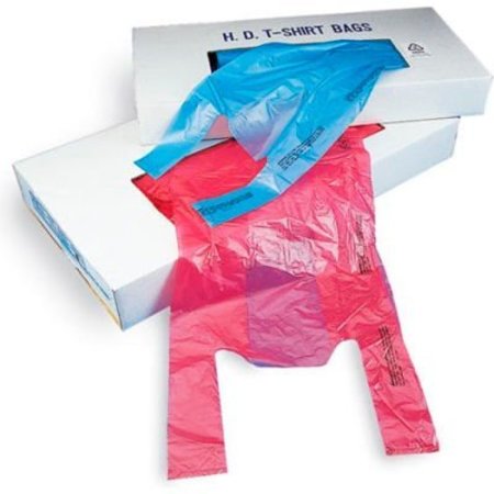 LK PACKAGING T Shirt Bags In Dispenser Carton, 10"W x 6"D x 21"L, .6 Mil, Blue, 1000/Pack CT1621B